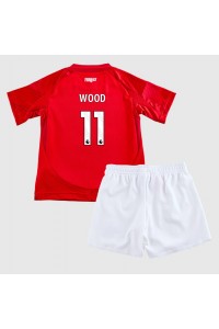 Nottingham Forest Chris Wood #11 Babyklær Hjemme Fotballdrakt til barn 2024-25 Korte ermer (+ Korte bukser)